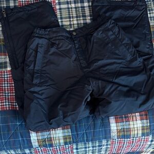 Lands' End kids black snow pants
